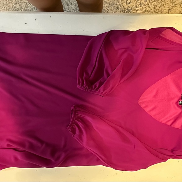 Lulu's Magenta High Low Dress - Picture 6 of 7
